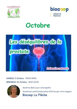 Animation Santé – Prévention naturelle des déséquilibres de la prostate