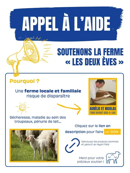 Appel à l'aide : Soutenons la ferme "Les Deux Èves"